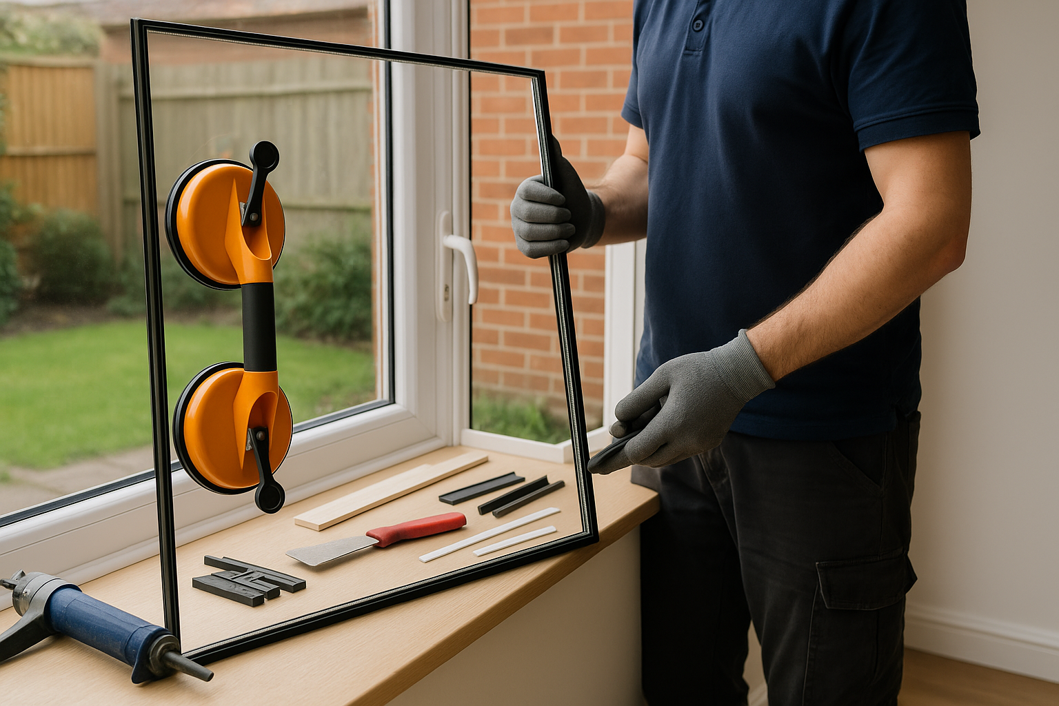 Door Glass Replacement Longfield service image